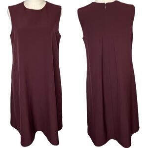 Uniqlo Sleeveless Dress in Burgundy